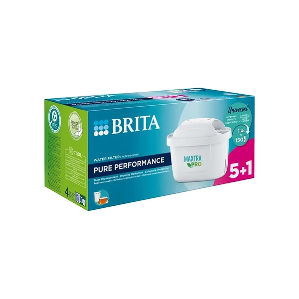 BRITA MAXTRA PRO Pure Performance 6 szt Wkłady do dzbanka filtrującego