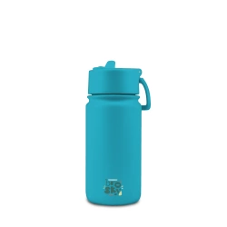 Brosky Basic Stalowa butelka na wodę w kolorze morskim 450ml