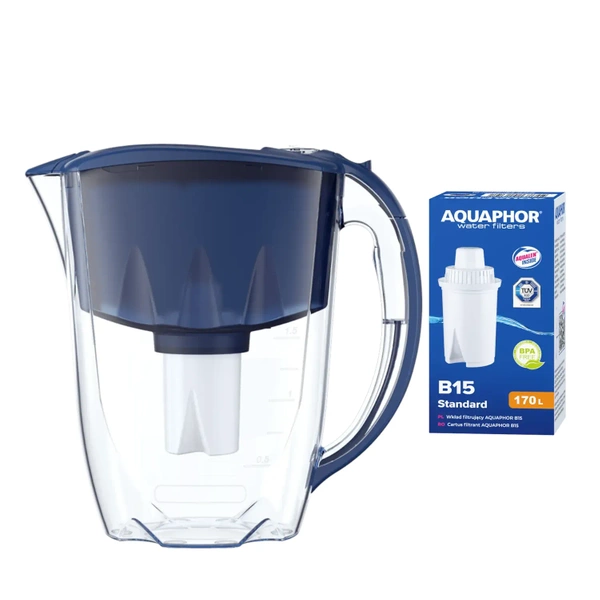 Aquaphor Ideal 2,8L Granatowy dzbanek filtrujący z wkładem B15