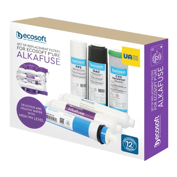 Ecosoft Pure Alkafuse Zestaw 6 filtrów do systemów odwróconej osmozy