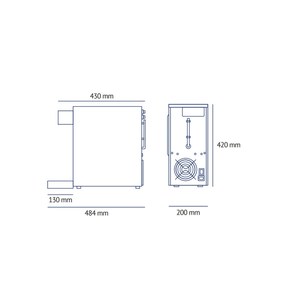 FlowCare 30TP Black Nablatowy dystrybutor wody