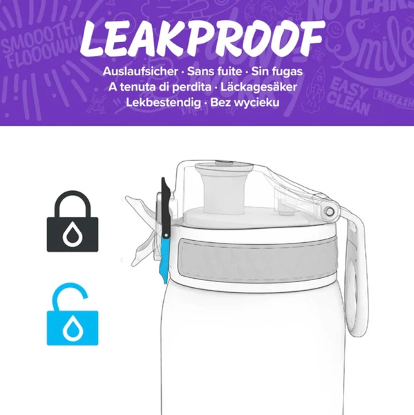 ION8 Zielona butelka na wodę w dinozaury 350 ml