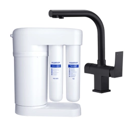 Aquaphor Morion RO-101S Filtr osmotyczny + bateria trójdrożna Blue Water Sora czarny mat