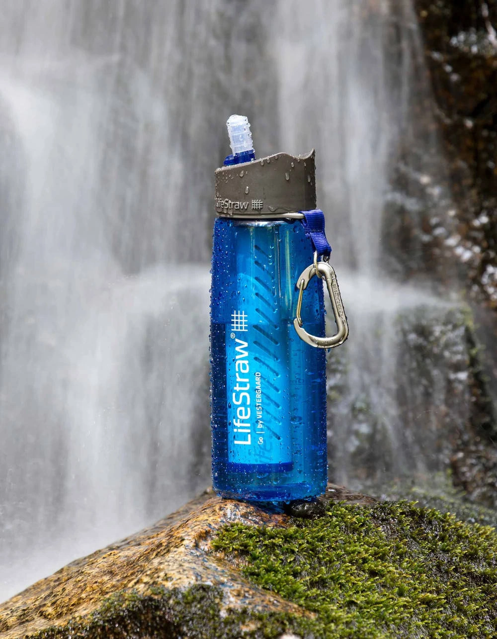 LifeStraw Go Water Bottle with Filter-22oz-Icelandic Blue