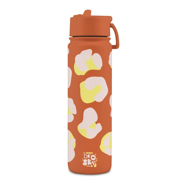 Brosky Wild Ceglasta butelka na wodę z nadrukiem w motyw zwierzęcy 680 ml