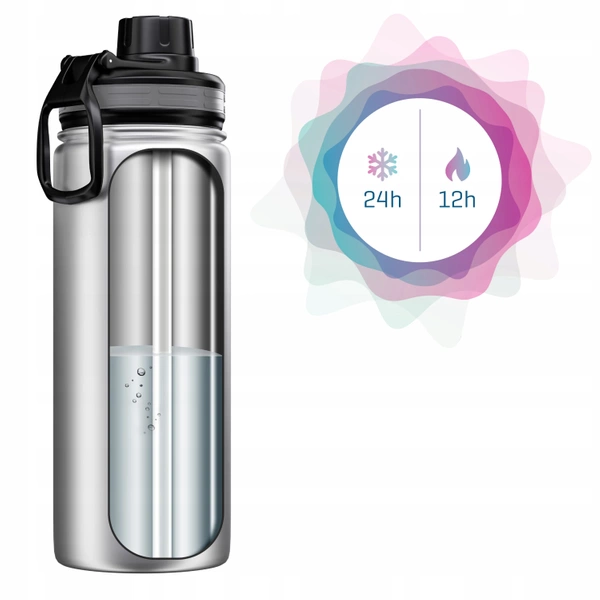 Wessper ActiveMax 0,5l Stalowa butelka termiczna