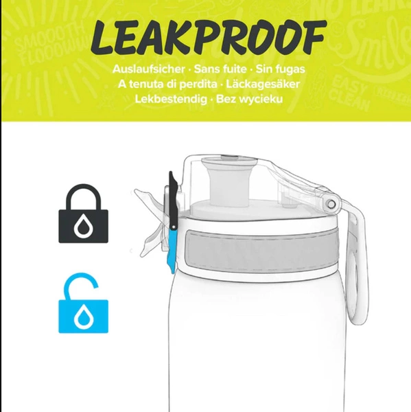 ION8 Różowa butelka na wodę z miarką 750 ml