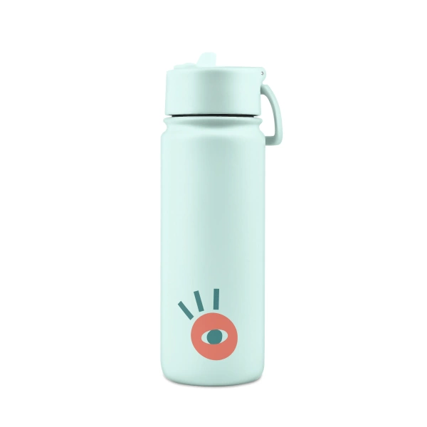 Brosky O. Miętowy bidon na wodę ze słomką 550 ml