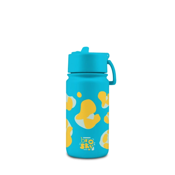 Brosky Wild Niebieski bidon na wodę z nadrukiem 450 ml