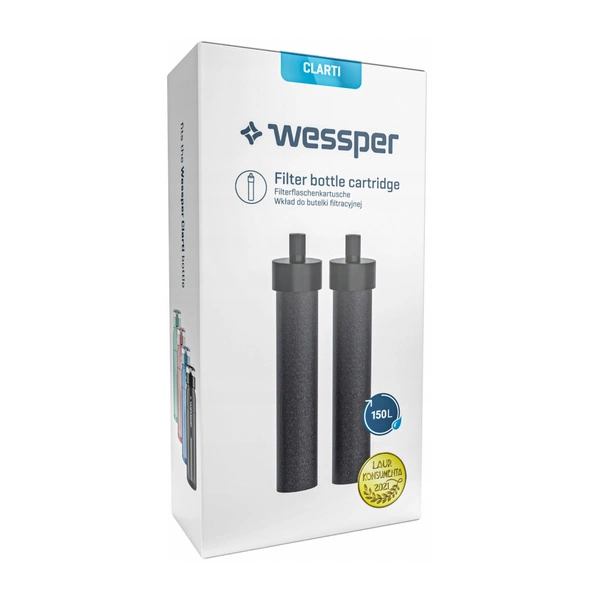 Wessper Wkłady węglowe do butelki filtrującej ActiveMax Clarti