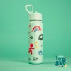 Brosky Pattern Stalowa butelka na wodę w kolorze miętowym 680ml