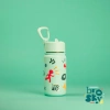 Brosky Pattern Stalowa butelka na wodę w kolorze miętowym 450ml