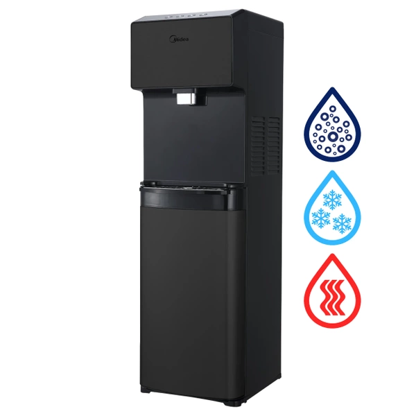 Midea JS1844S SODA PLUS BLACK Wolnostojący dystrybutor wody gazowanej