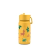 Brosky Kids Żólta butelka na wodę dla dzieci w lamy 450ml