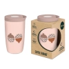 Coffee Format Różowy kubek termiczny z nadrukiem 350 ml