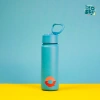 Brosky O. Jasnoniebieski bidon na wodę ze słomką 550 ml