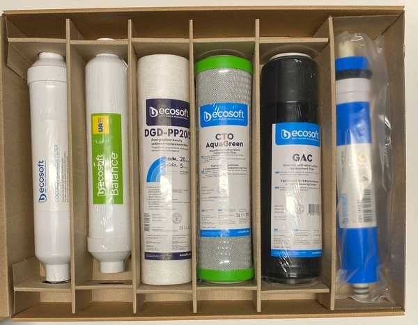 Ecosoft Pure Balance Zestaw 6 filtrów do systemów odwróconej osmozy