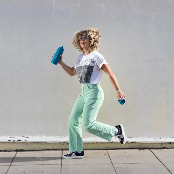 LifeStraw Go 2.0 Turkusowa stalowa butelka filtrująca 1L z dodatkowymi wkładami