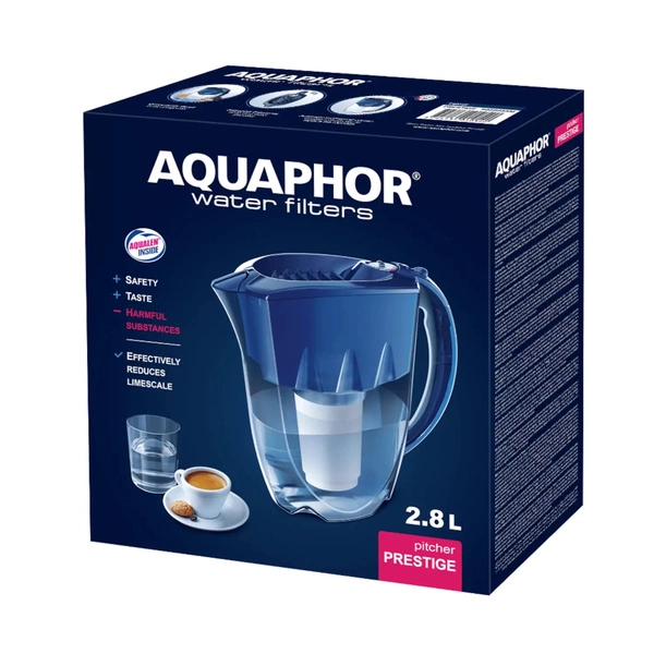 Aquaphor Prestige 2,8L Niebieski dzbanek filtrujący z wkładem A5