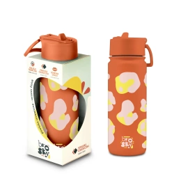 Brosky Wild Ceglasta butelka na wodę z nadrukiem w motyw zwierzęcy 550 ml