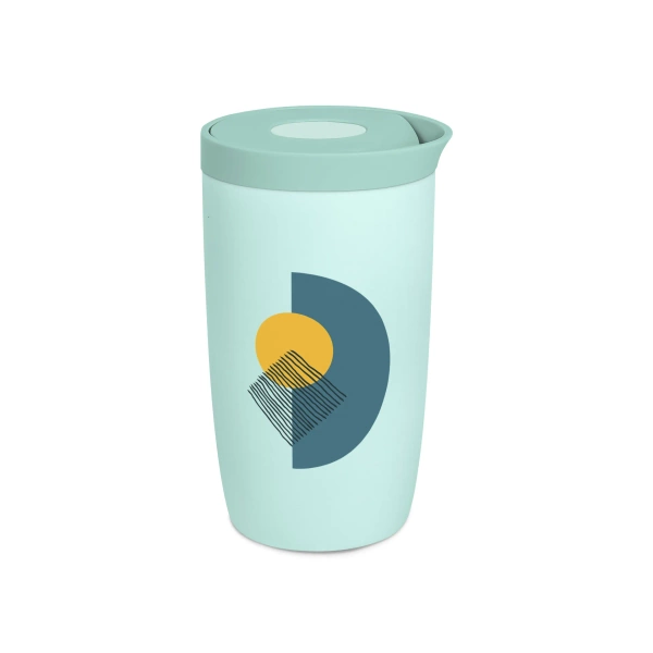 Coffee Format Miętowy kubek termiczny z motywem abstrakcyjnym 350 ml
