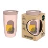 Coffee Format Różowy kubek termiczny z motywem abstrakcyjnym 350 ml