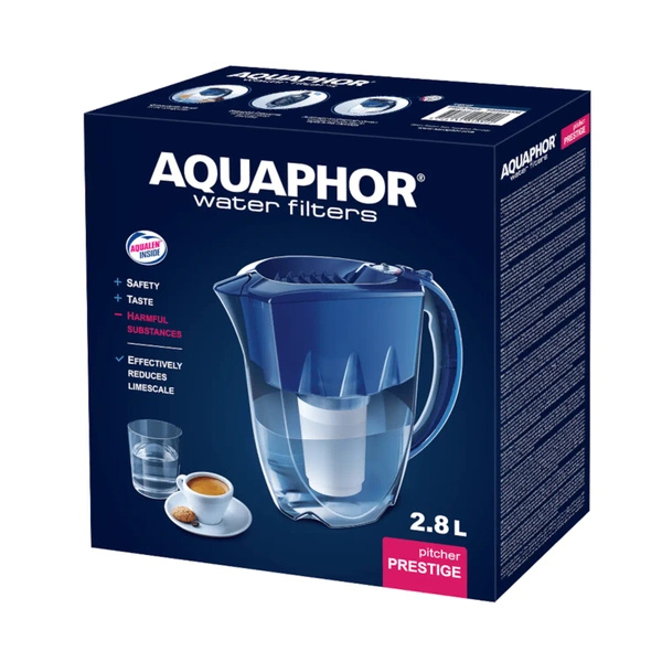 Aquaphor Prestige Dzbanek filtrujący czarny do twardej wody + 3 wkłady A5